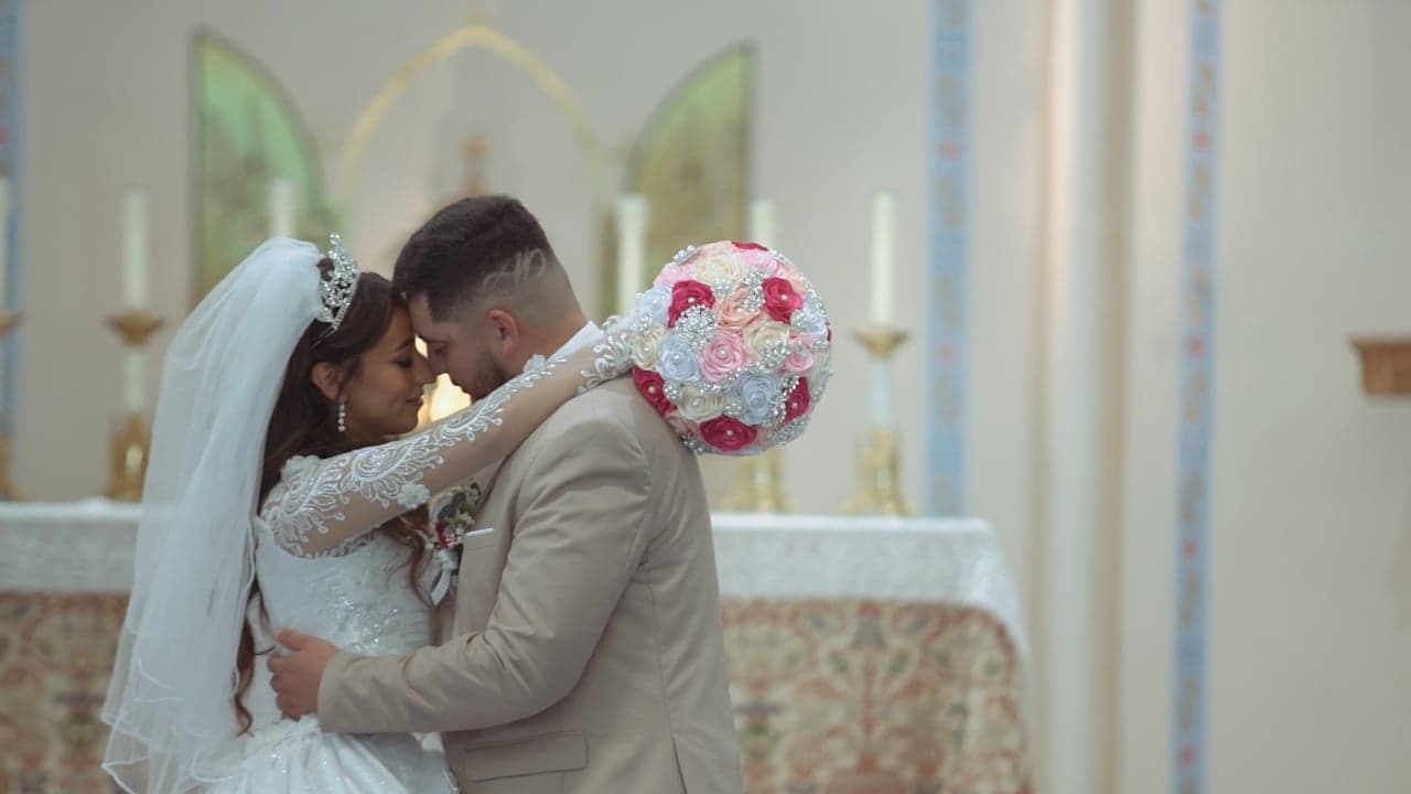 Still from Andrea + Adrian's wedding film