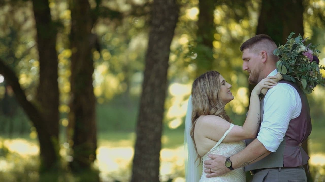 Still from Austin + Marissa's wedding film