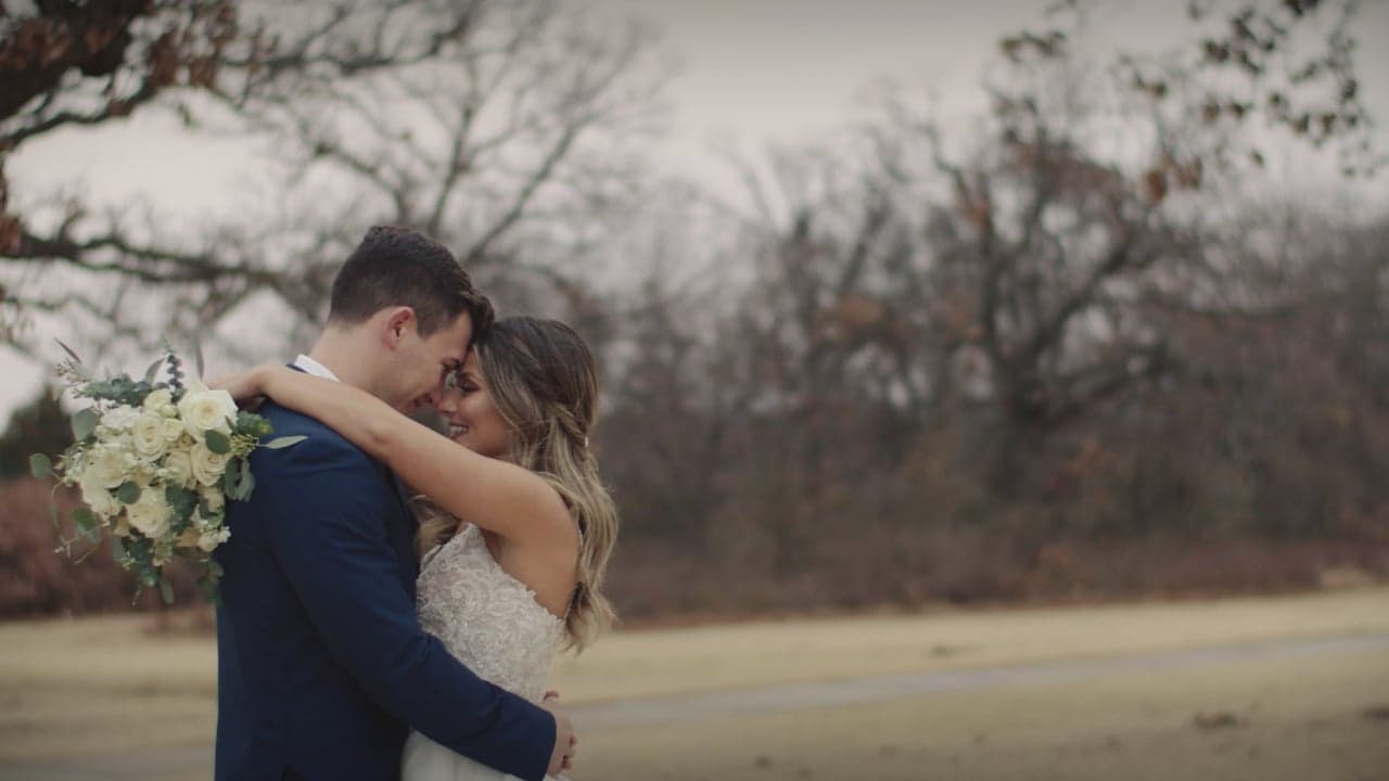 Still from Bridget + Austin's wedding film