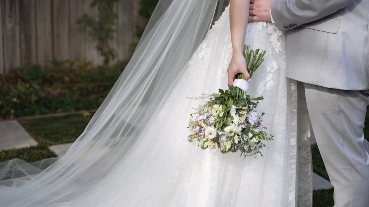 Still from Carly + Charlie's wedding film