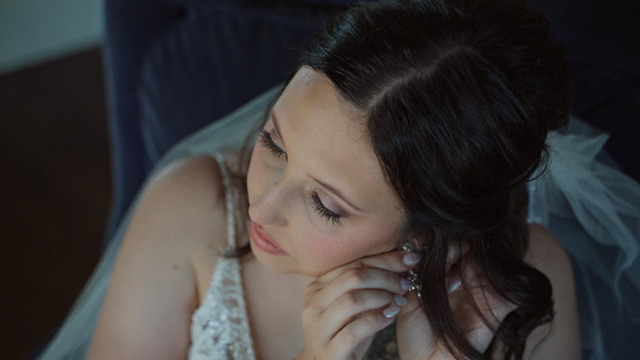 Still from Hayley + Michael's wedding film