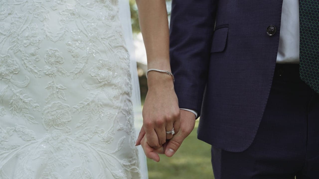 Still from Josilyn + James's wedding film