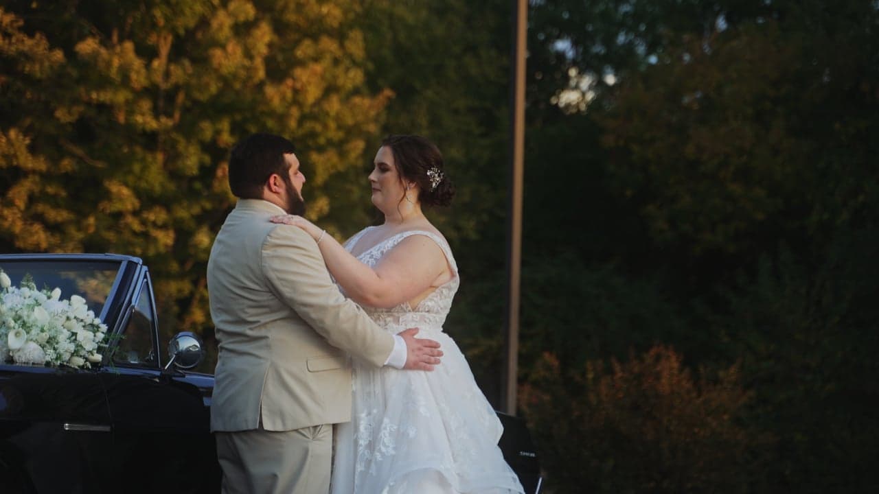 Still from Kimberly + Austin's wedding film