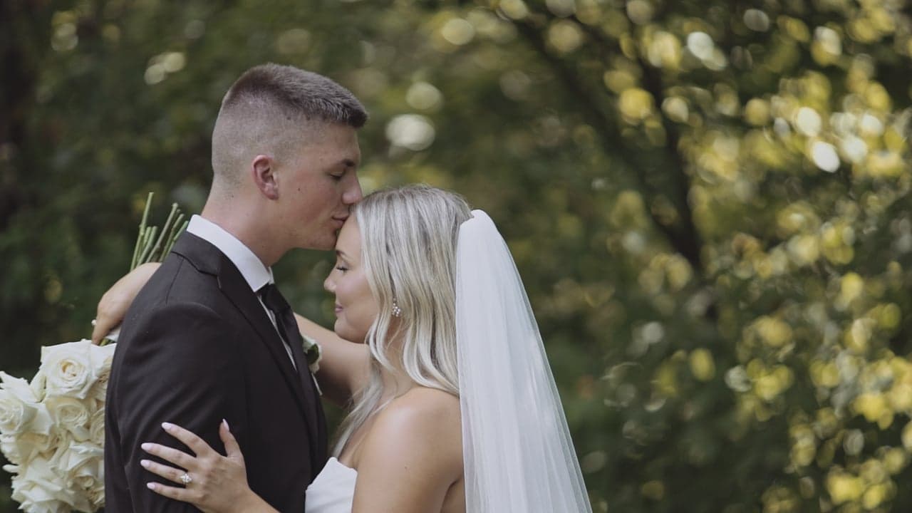 Still from Logan + Parker's wedding film